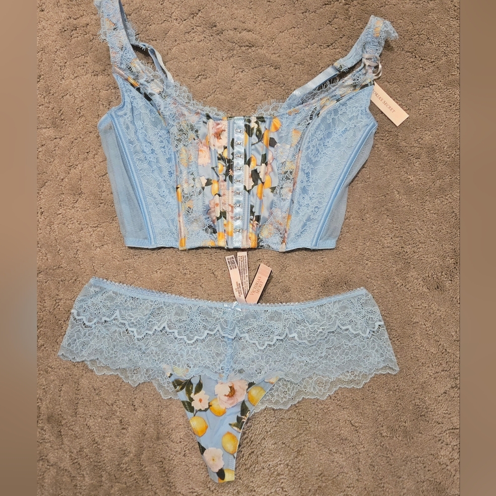 Victoria's Secret Bustier & Panty Set DD & L NWT